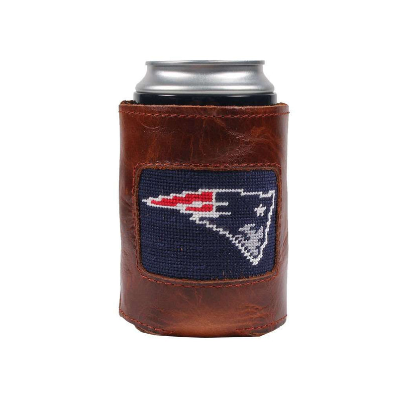 New England Patriots Needlepoint Can Holder by Smathers & Branson - Country Club Prep