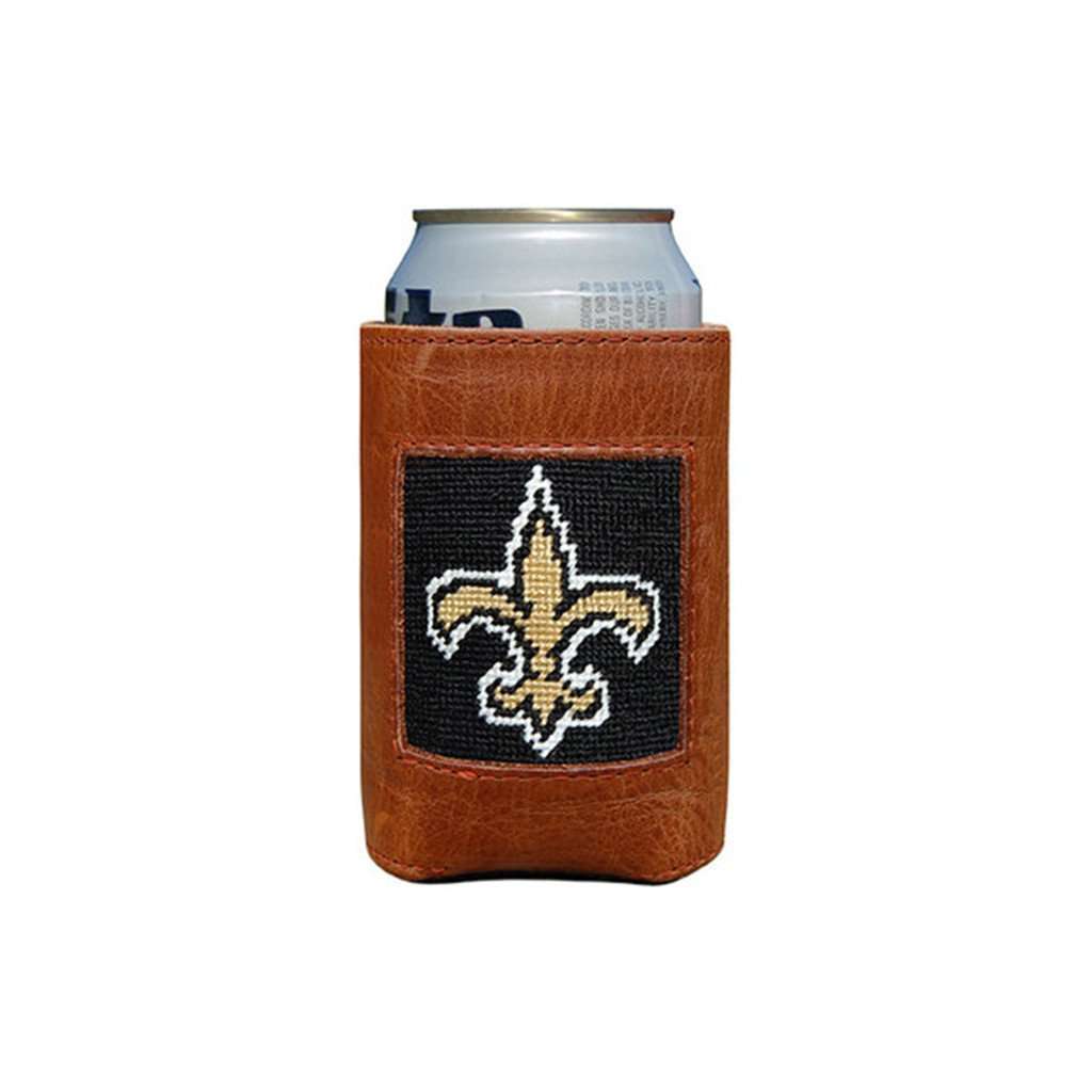 New Orleans Saints Needlepoint Can Holder by Smathers & Branson - Country Club Prep