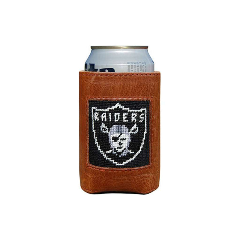 Las Vegas Raiders Needlepoint Can Holder by Smathers & Branson - Country Club Prep