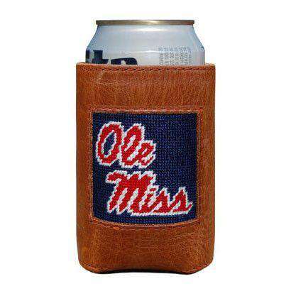 Ole Miss Needlepoint Can Holder by Smathers & Branson - Country Club Prep