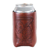 Oyster "Vegan" Leather/Neoprene Can Holder by Fripp & Folly - Country Club Prep