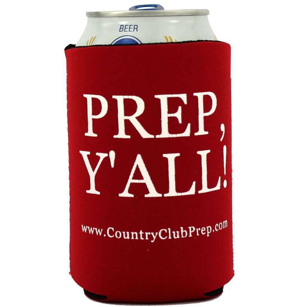 Prep, Y'all! Can Holder in Red by Country Club Prep - Country Club Prep