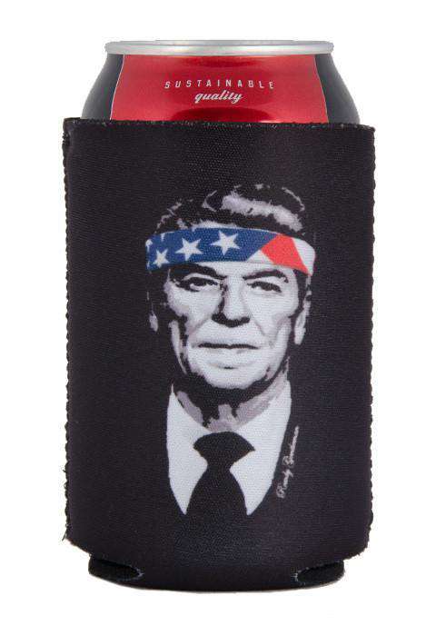 Rambo Reagan Can Holder in Black by Rowdy Gentleman - Country Club Prep