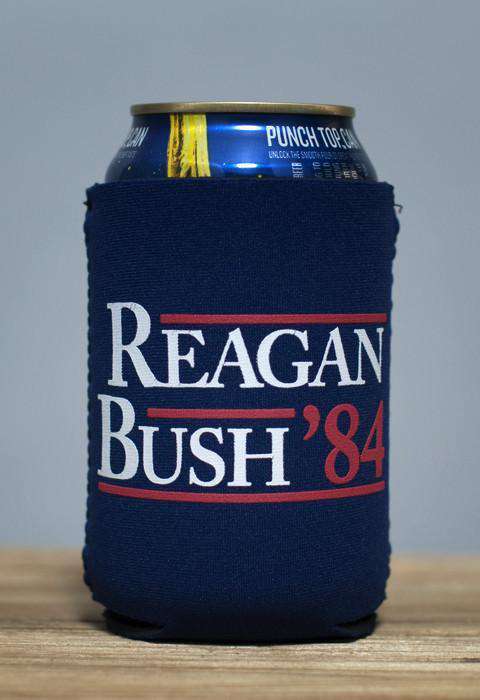 Reagan Bush '84 Can Holder in Navy by Rowdy Gentleman - Country Club Prep