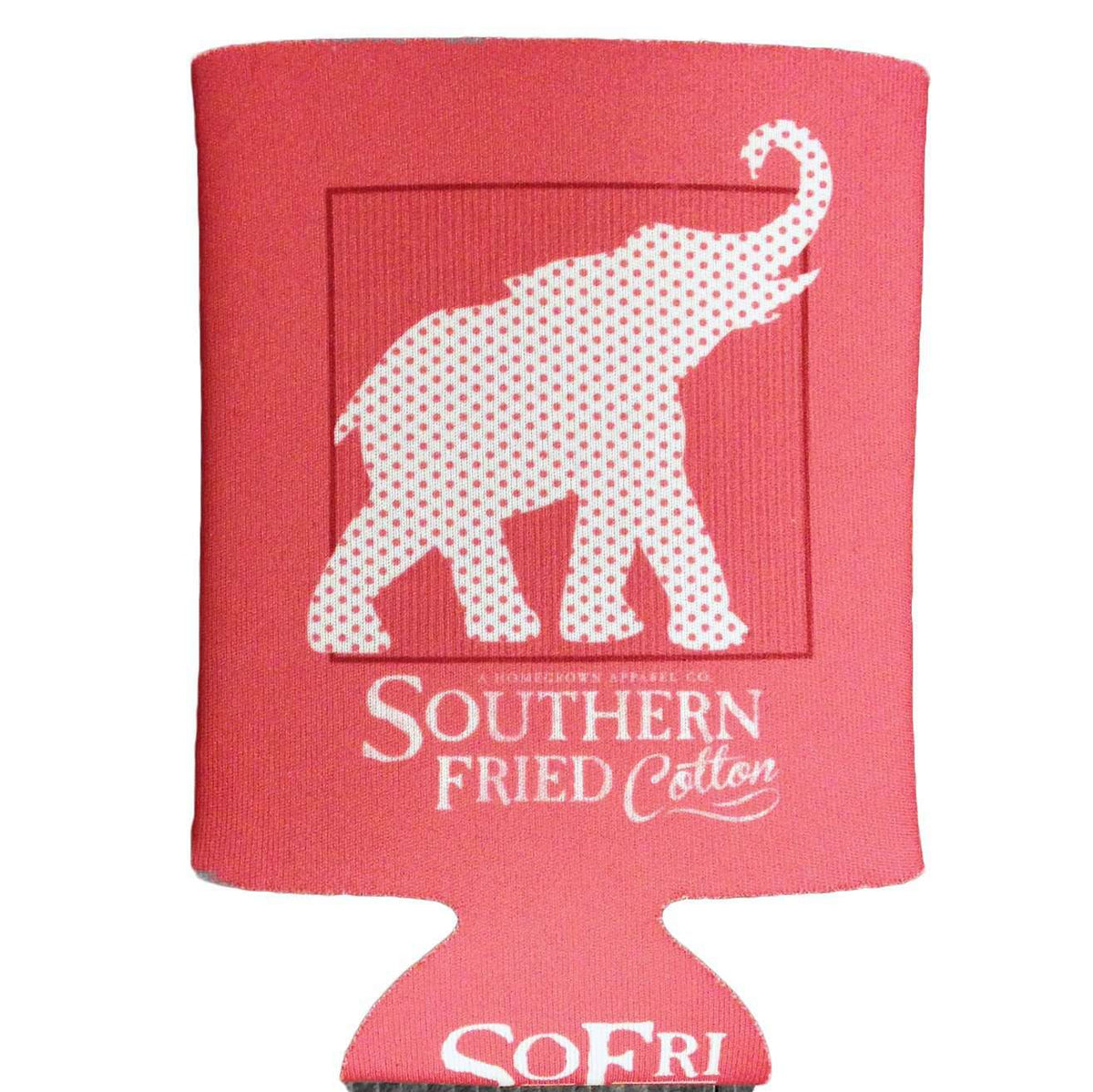 Red, White & Elephant Can Holder by Southern Fried Cotton - Country Club Prep