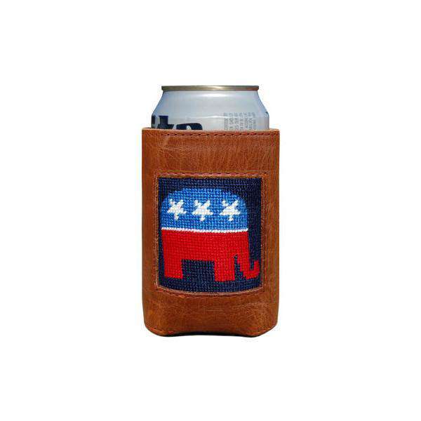 Republican Needlepoint Can Holder by Smathers & Branson - Country Club Prep