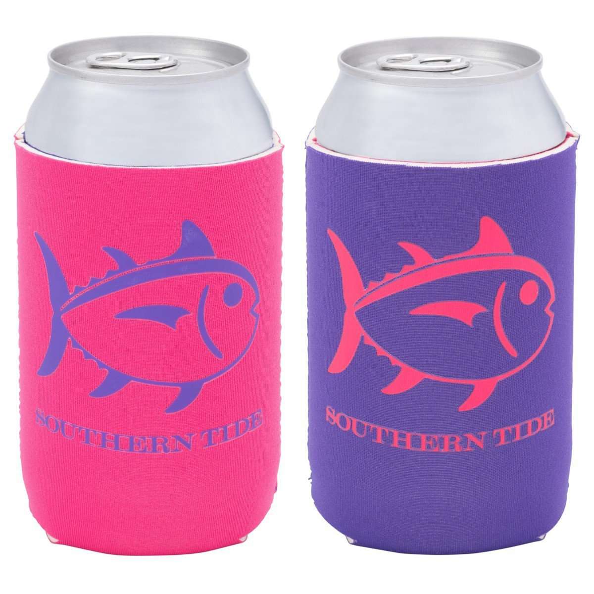Reversible Can Caddie in Hot Pink/Purple by Southern Tide - Country Club Prep