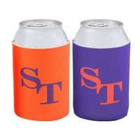 Reversible Gameday Can Caddie in Endzone Orange and Regal Purple by Southern Tide - Country Club Prep