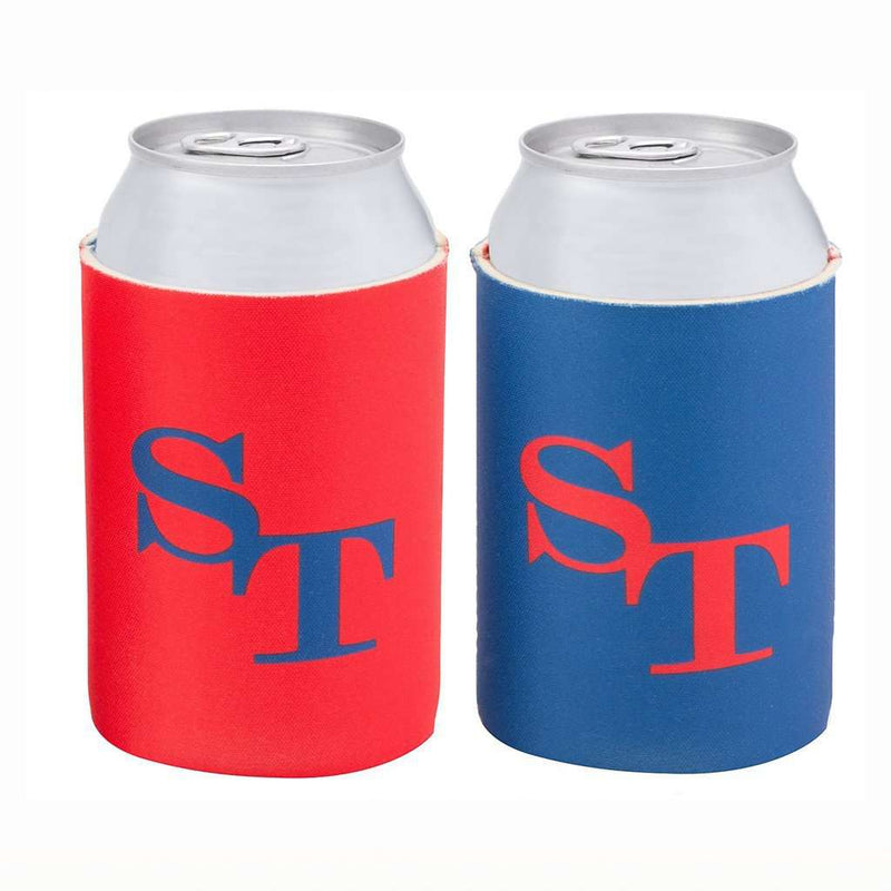 Reversible Gameday Can Caddie in Navy and Red by Southern Tide - Country Club Prep