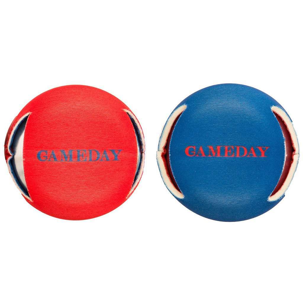Reversible Gameday Can Caddie in Navy and Red by Southern Tide - Country Club Prep