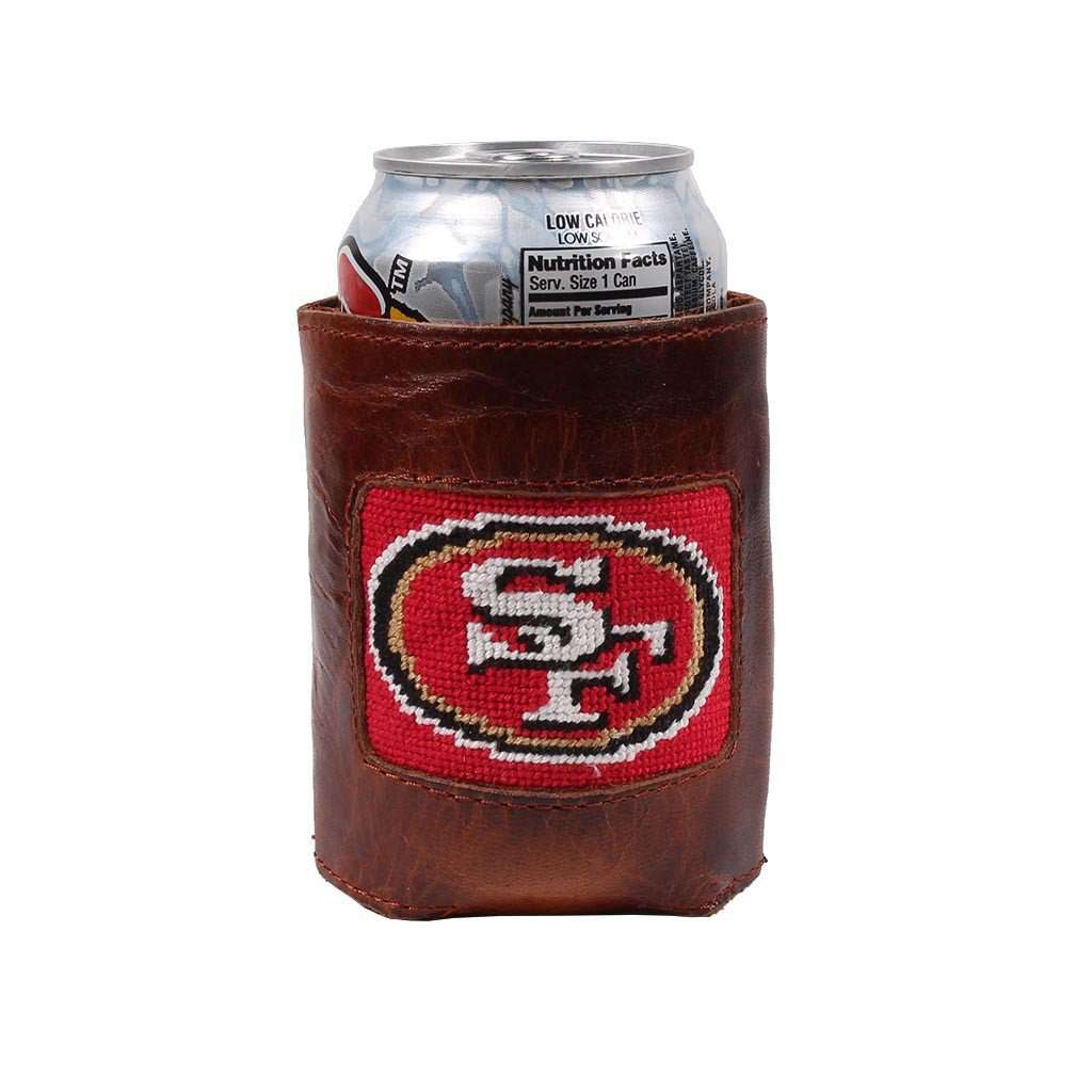 San Francisco 49ers Needlepoint Can Holder by Smathers & Branson - Country Club Prep