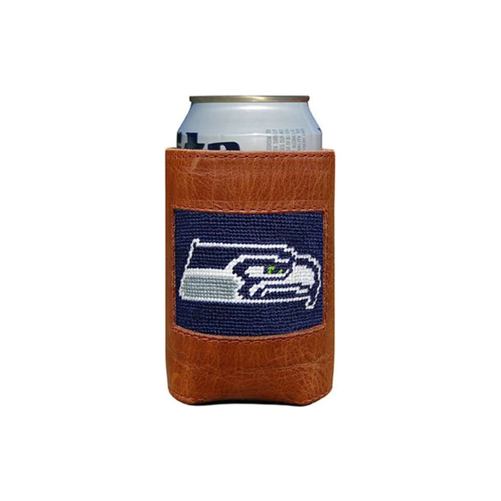 Seattle Seahawks Needlepoint Can Holder by Smathers & Branson - Country Club Prep
