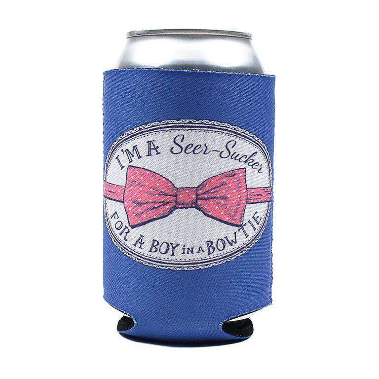 Seersucker For A Boy Can Holder in Blue by Lauren James - Country Club Prep