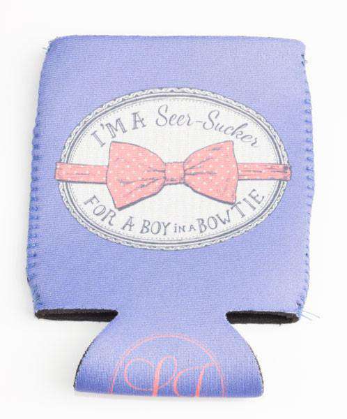 Seersucker For A Boy Can Holder in Periwinkle by Lauren James - Country Club Prep