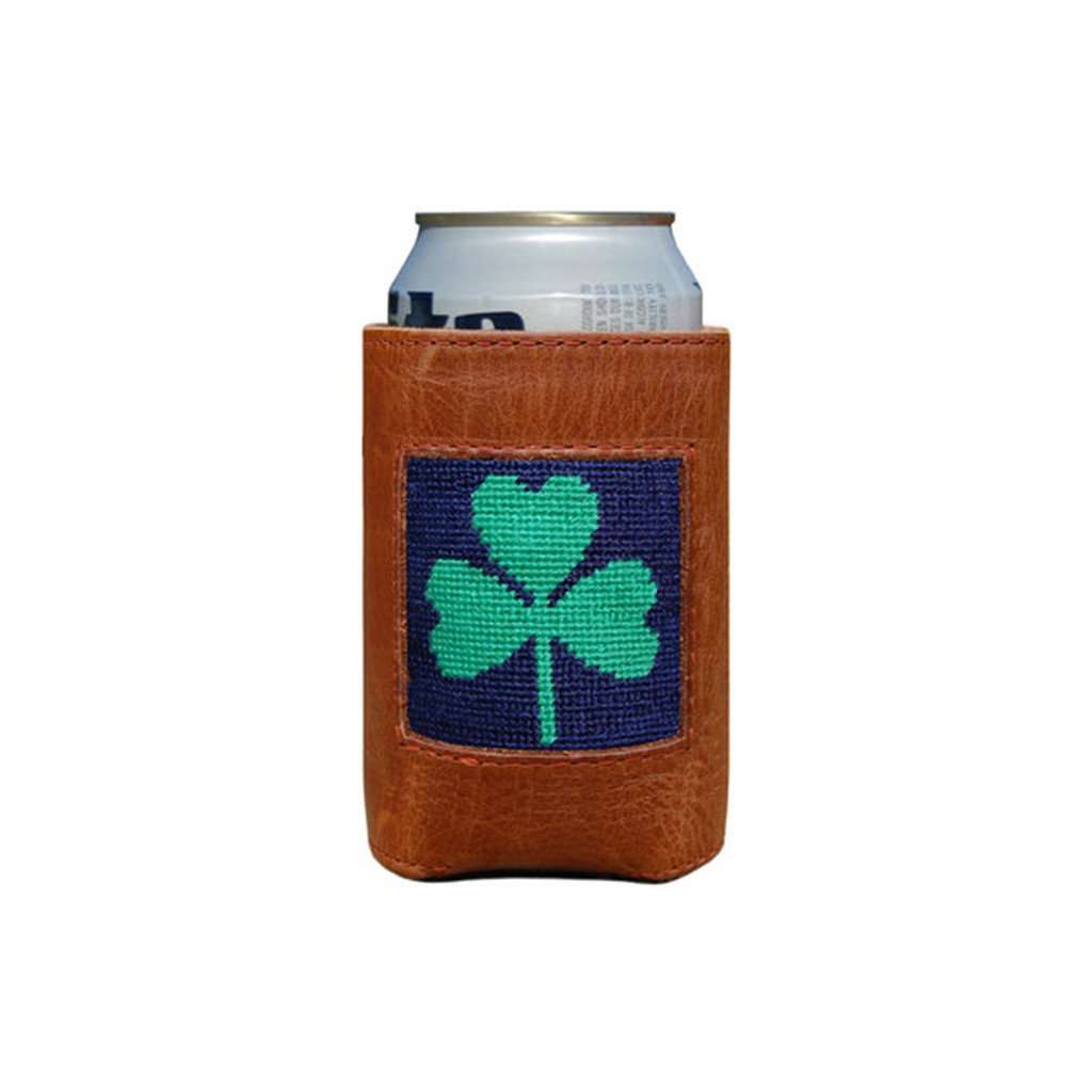 Shamrock Needlepoint Can Holder by Smathers & Branson - Country Club Prep