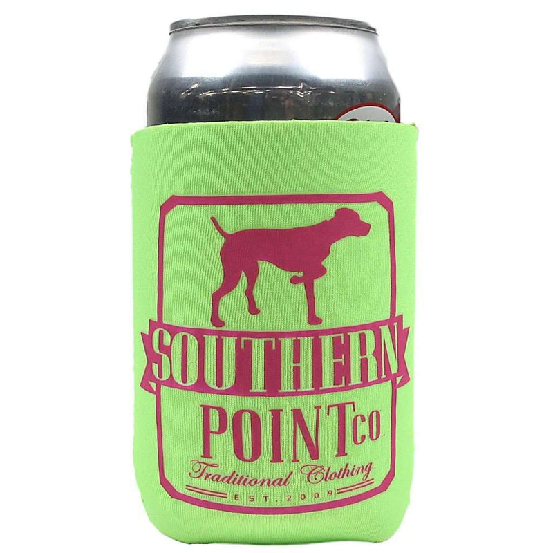 SPC Koozie in Lime & Fuchsia by Southern Point Co. - Country Club Prep
