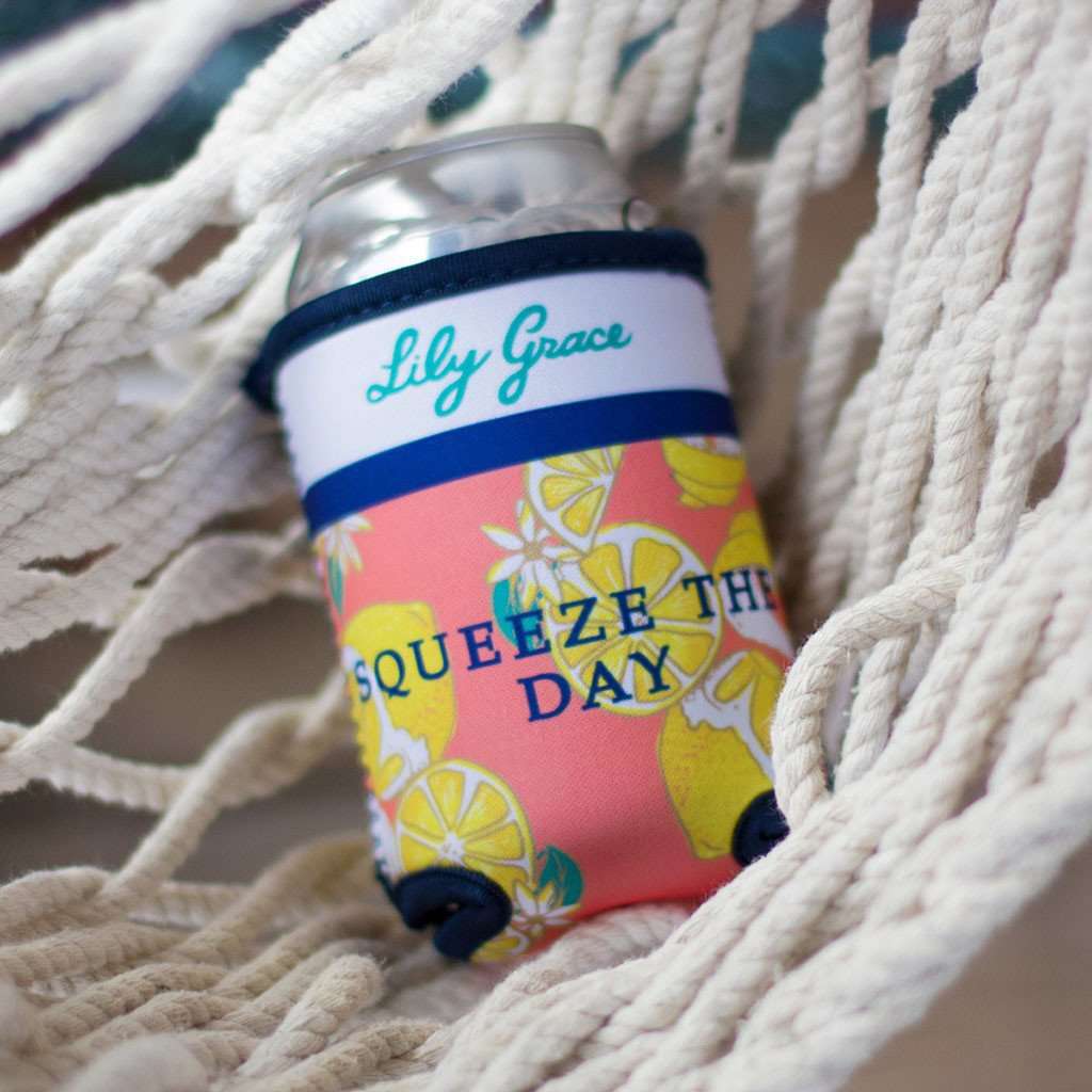 Squeeze the Day Can Holder by Lily Grace - Country Club Prep