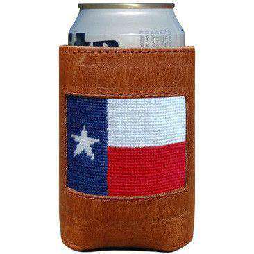 Texas Flag Needlepoint Can Holder by Smathers & Branson - Country Club Prep