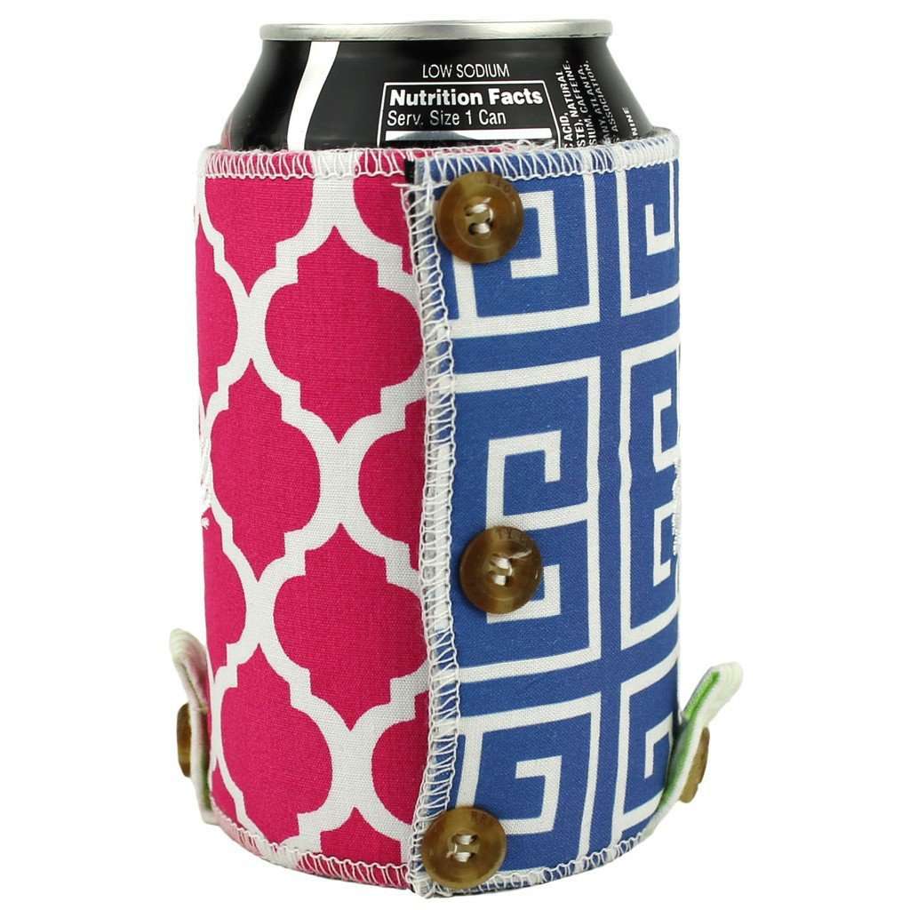 The Pam Can Holder in Pink, Blue, and Green by the Frat Collection - Country Club Prep