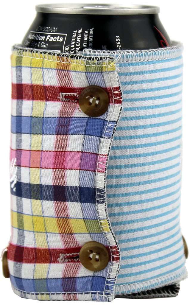 The Phillip Can Holder in Blue, Yellow and Red by the Frat Collection - Country Club Prep