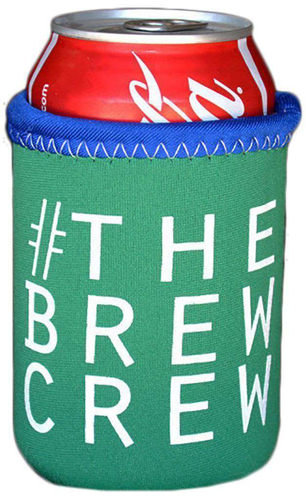 #TheBrewCrew Can Holder in Emerald Green by Brewer's Lantern - Country Club Prep
