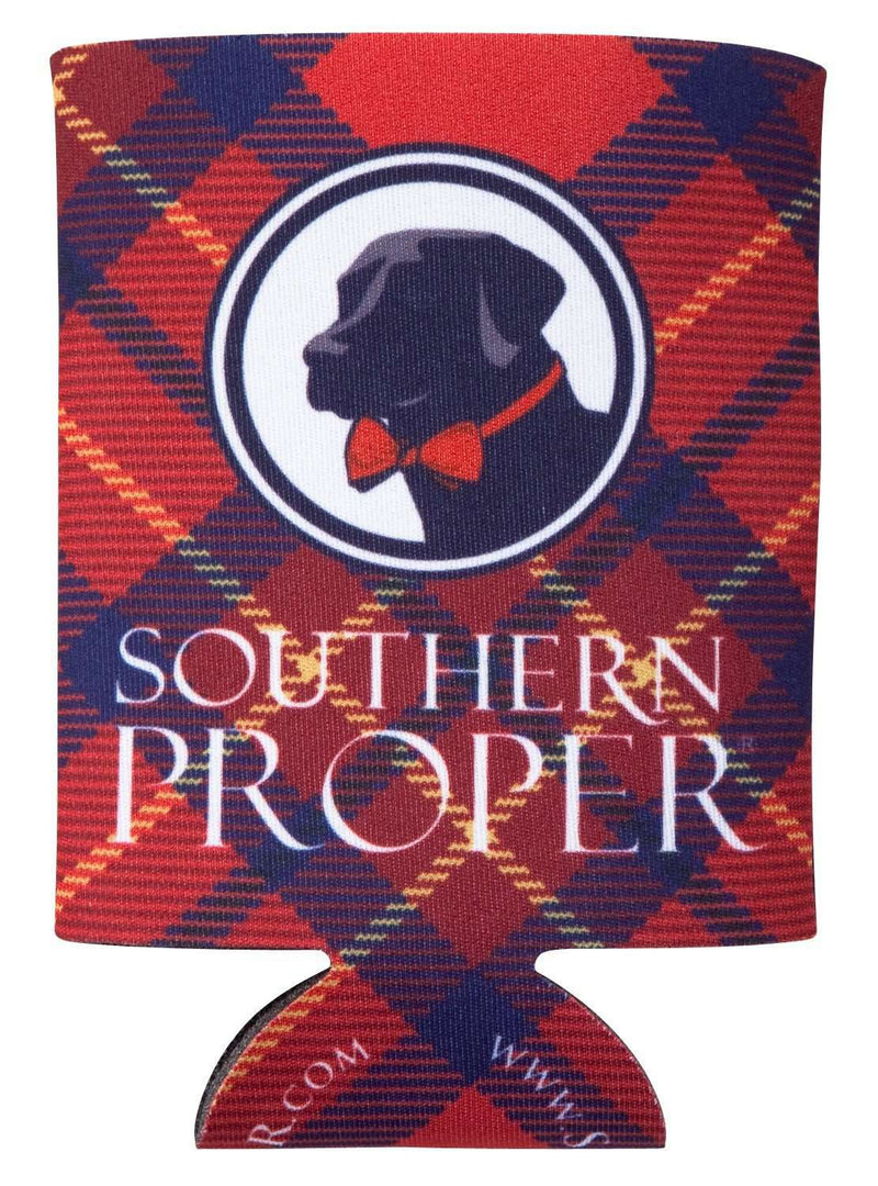 Tipsy and Tied Can Holder in Red by Southern Proper - Country Club Prep