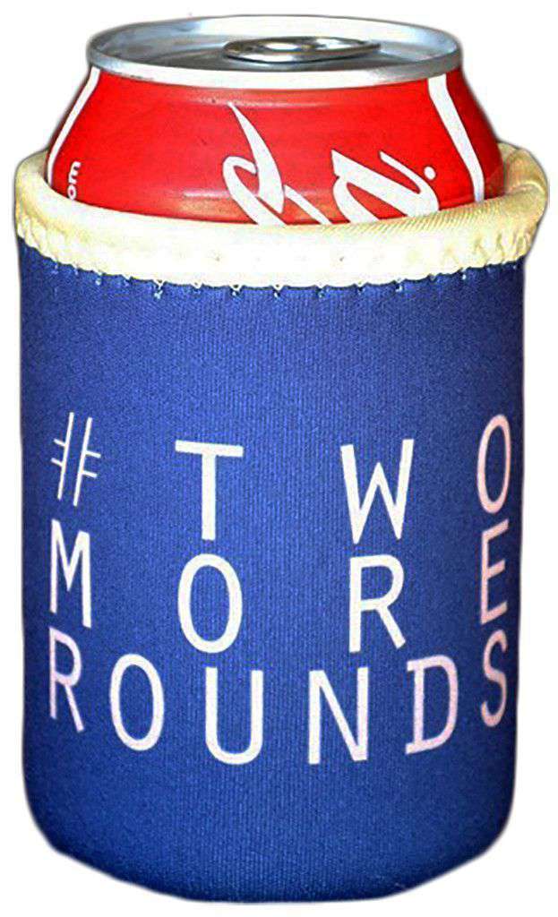 #TwoMoreRounds Can Holder in Navy by Brewer's Lantern - Country Club Prep