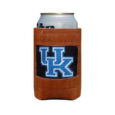 University of Kentucky Needlepoint Can Holder in Black by Smathers & Branson - Country Club Prep
