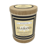 Alabama Destination Series Soy Candle in Red Velvet Cake Scent by Southern Firefly Candle Co. - Country Club Prep