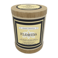 Florida Destination Series Soy Candle in Orange and Pineapple Scent by Southern Firefly Candle Co. - Country Club Prep