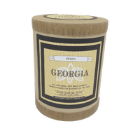 Georgia Destination Series Soy Candle in Fresh Peach Scent by Southern Firefly Candle Co. - Country Club Prep