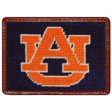 Auburn University Credit Card Wallet in Navy by Smathers & Branson - Country Club Prep