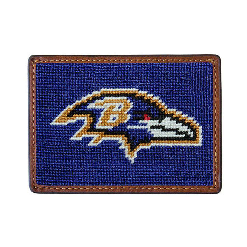 Baltimore Ravens Needlepoint Credit Card Wallet by Smathers & Branson - Country Club Prep