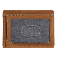 Billings Weekender Credit Card Wallet in Tan Steer by Trask - Country Club Prep