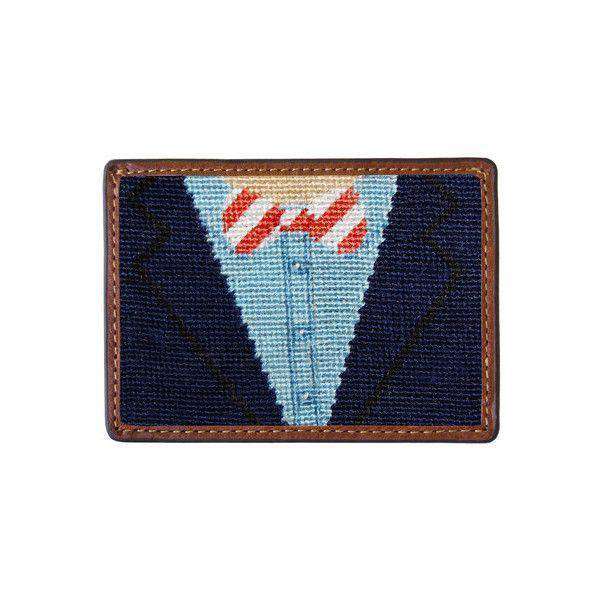 Blue Blazer Needlepoint Credit Card Wallet by Smathers & Branson - Country Club Prep