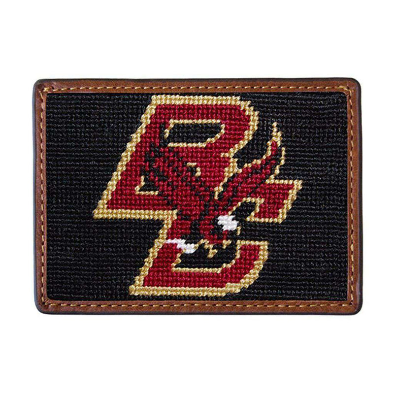 Boston College Needlepoint Credit Card Wallet by Smathers & Branson - Country Club Prep