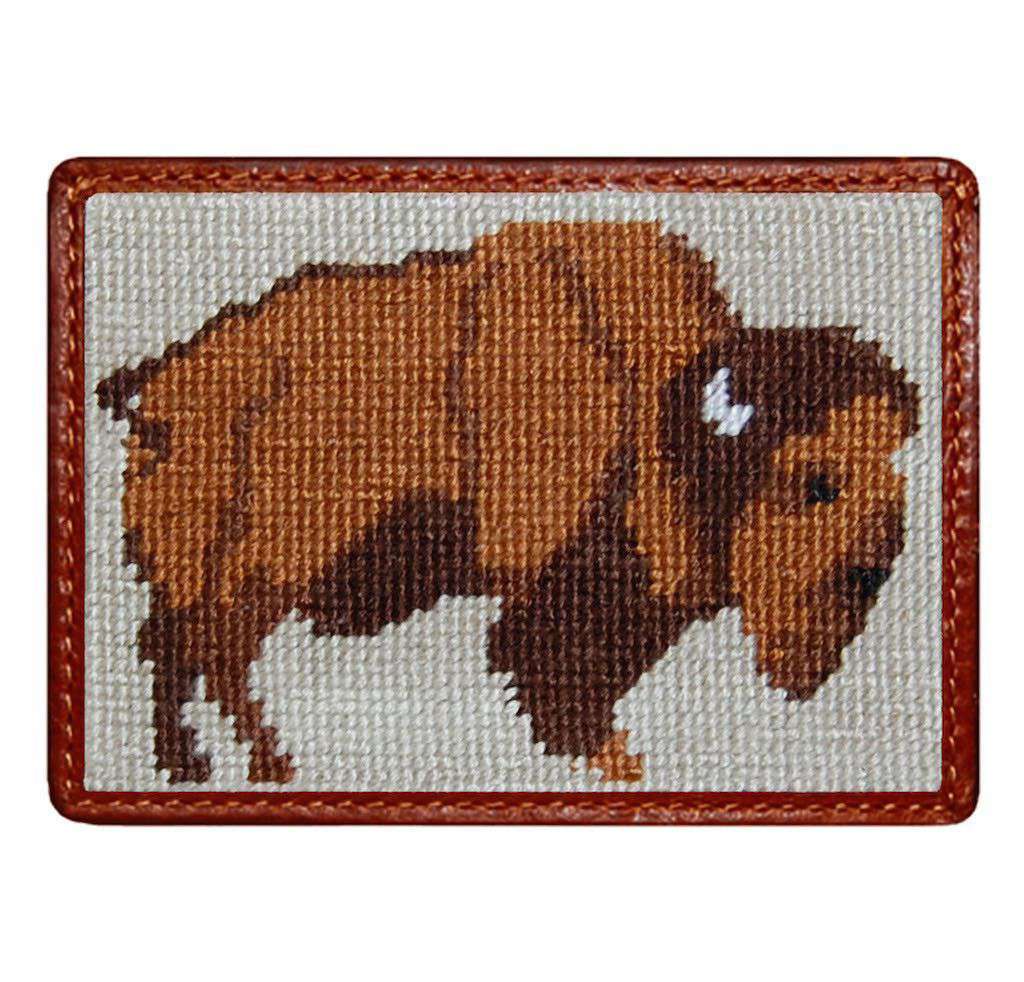 Buffalo Credit Card Wallet in Khaki by Smathers & Branson - Country Club Prep