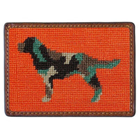 Camo Retriever Needlepoint Credit Card Wallet by Smathers & Branson - Country Club Prep