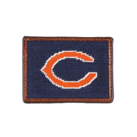 Chicago Bears Needlepoint Credit Card Wallet by Smathers & Branson - Country Club Prep