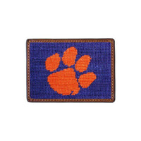 Clemson University Needlepoint Credit Card Wallet by Smathers & Branson - Country Club Prep