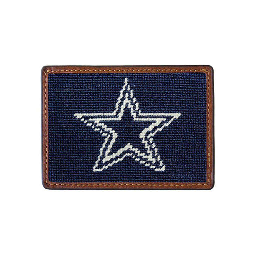 Dallas Cowboys Needlepoint Credit Card Wallet by Smathers & Branson - Country Club Prep