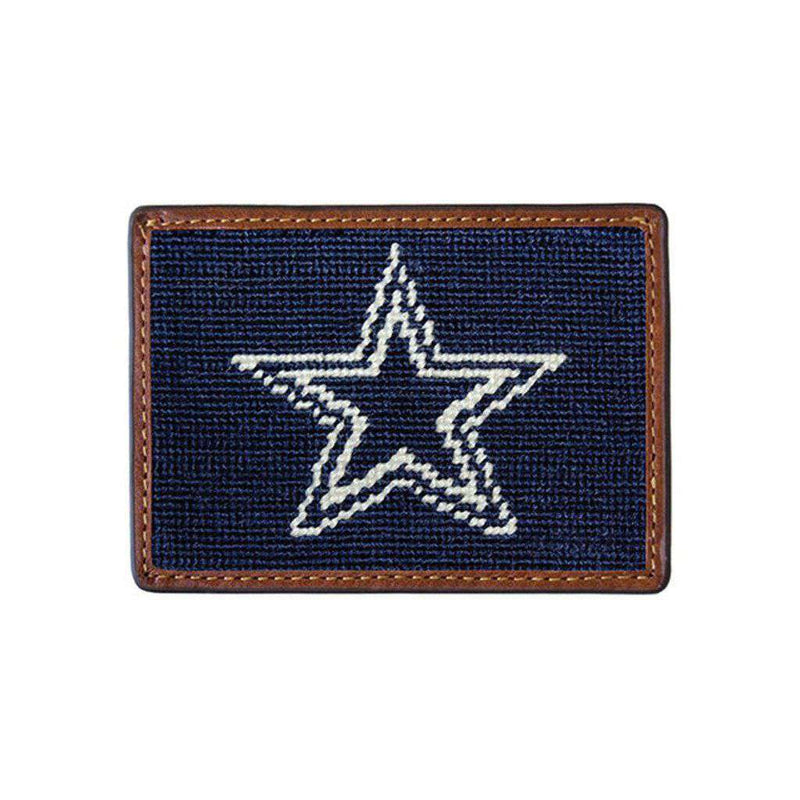Dallas Cowboys Needlepoint Credit Card Wallet by Smathers & Branson - Country Club Prep