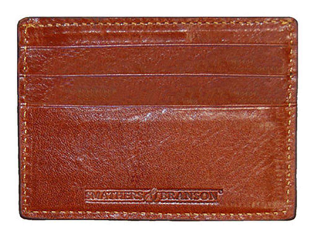 Gaucho Needlepoint Credit Card Wallet in Dark Khaki by Smathers & Branson - Country Club Prep