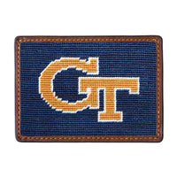 Georgia Tech Needlepoint Credit Card Wallet by Smathers & Branson - Country Club Prep