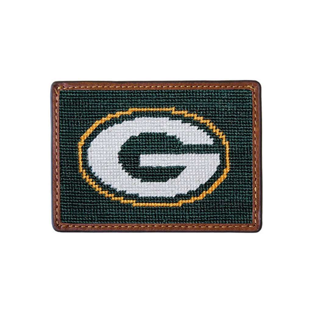Green Bay Packers Needlepoint Credit Card Wallet by Smathers & Branson - Country Club Prep