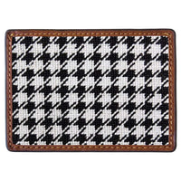 Houndstooth Needlepoint Credit Card Wallet by Smathers & Branson - Country Club Prep