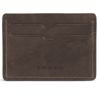Jackson Weekender Card Wallet in Walnut American Steer by Trask - Country Club Prep