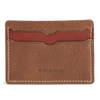 Jackson Weekender Credit Card Wallet in Cognac American Bison by Trask - Country Club Prep