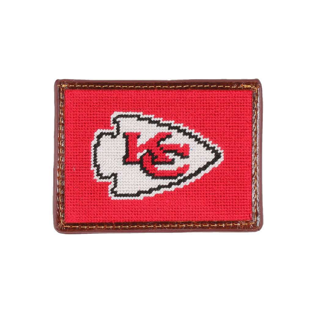 Kansas City Chiefs Needlepoint Credit Card Wallet by Smathers & Branson - Country Club Prep