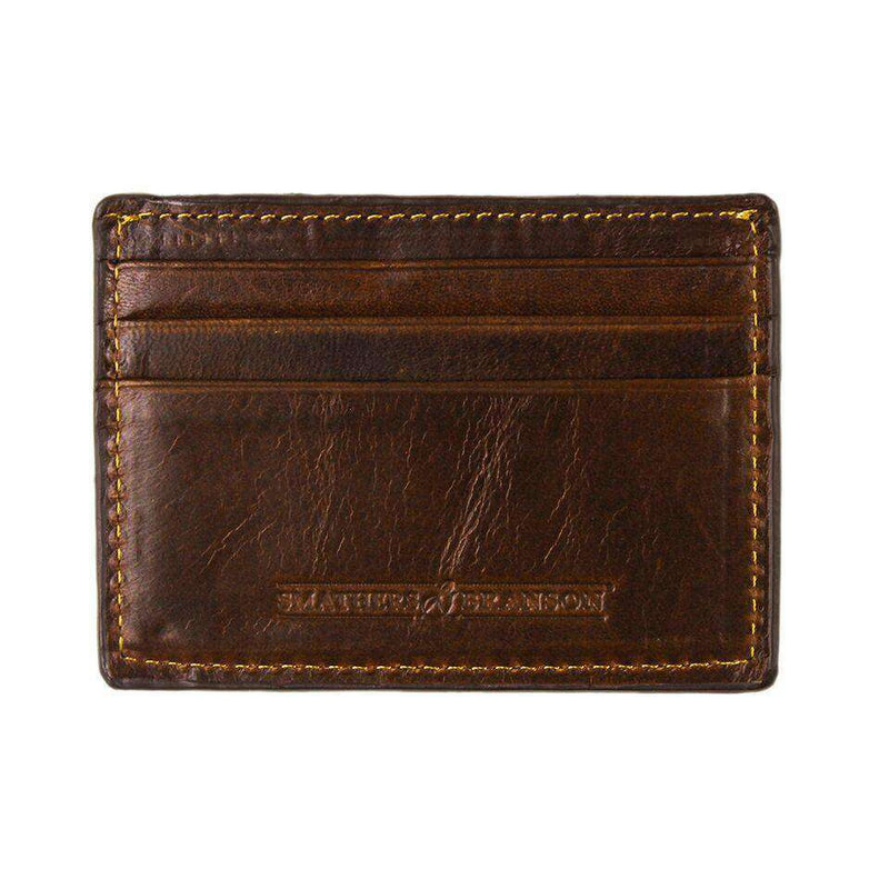 Limited Edition Longshanks Madras Needlepoint Credit Card Wallet by Smathers & Branson - Country Club Prep